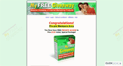 Desktop Screenshot of myfreegiveaway.com